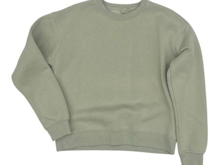 Athletic Sweatshirt Crewneck By Mono B In Green, Size:M Cheap