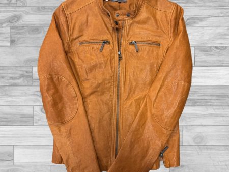 Jacket Leather By Vince In Orange, Size: Xs For Cheap