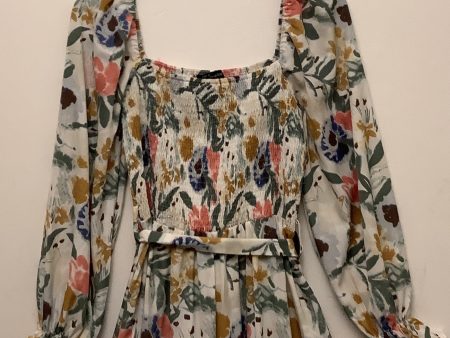 Dress Casual Midi By Clothes Mentor In Floral Print, Size: M For Sale