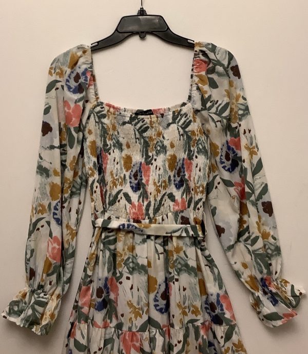 Dress Casual Midi By Clothes Mentor In Floral Print, Size: M For Sale