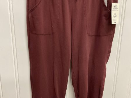 Pants Lounge By Athletic Works In Maroon, Size: L on Sale