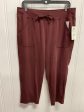 Pants Lounge By Athletic Works In Maroon, Size: L on Sale