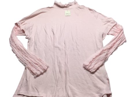 Tunic Long Sleeve By Free People In Pink, Size: L For Cheap