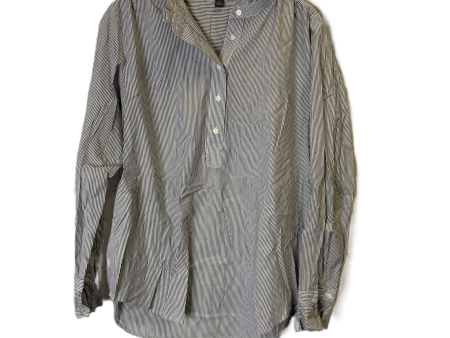 Top Long Sleeve By Ann Taylor In Striped Pattern, Size: M For Cheap