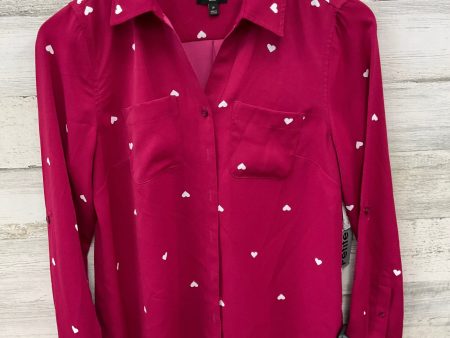 Blouse Long Sleeve By Talbots In Pink, Size: Petite Cheap