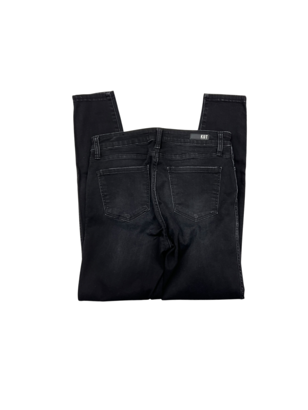 Jeans Skinny By Kut In Black Denim, Size: 8 Discount