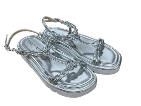 Sandals Designer By Stuart Weitzman In Grey, Size: 7 on Sale