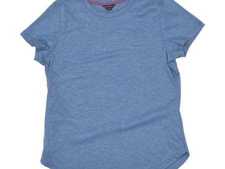 BLUE ATHLETIC TOP SS by EDDIE BAUER Size:L Online Sale