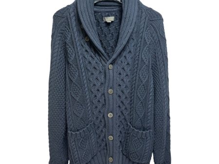 Heavyweight Cotton Sweater Cardigan By L.l. Bean In Navy, Size: M Online Hot Sale