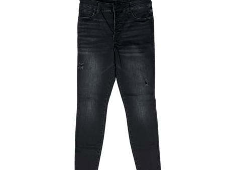 Jeans Skinny By Kut In Black Denim, Size: 8 Discount