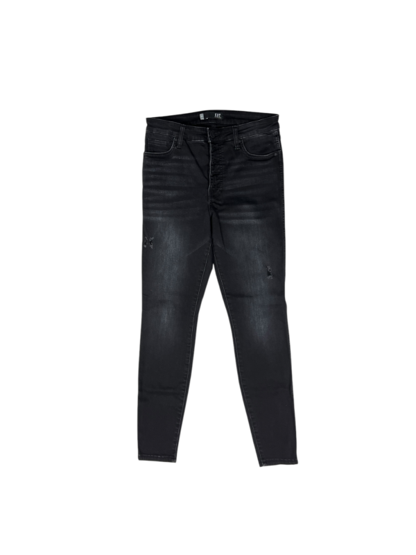 Jeans Skinny By Kut In Black Denim, Size: 8 Discount