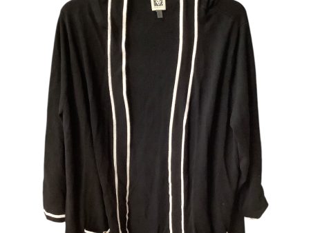 Sweater Cardigan By Anne Klein In Black, Size: 2x Online now