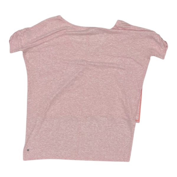 Athletic Top Ss By Lululemon In Pink, Size:Xl on Sale