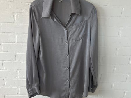 Top Long Sleeve By  Alex & Lili  In Grey, Size: M Online Sale