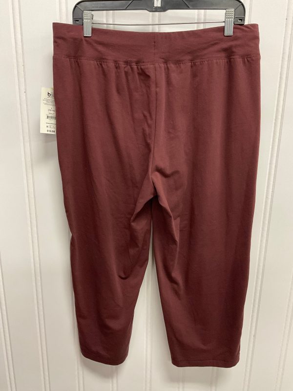 Pants Lounge By Athletic Works In Maroon, Size: L on Sale