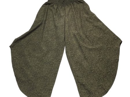 Pants Wide Leg By Clothes Mentor In Black & Green, Size: L Online Sale