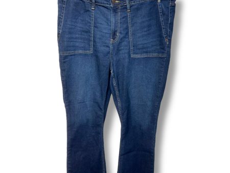 Jeans Boot Cut By Calvin Klein In Blue Denim, Size: 18 For Sale