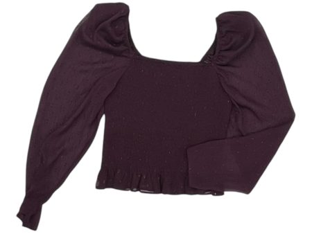 Blouse Ls By Express In Purple, Size:S Online now