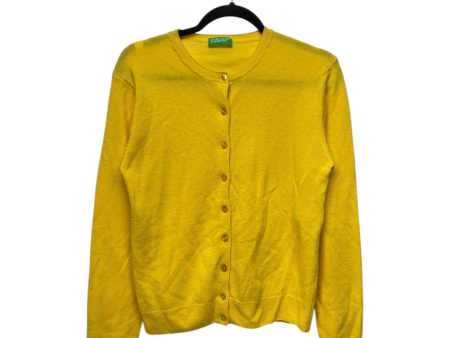 Cardigan By United Colors of Benetton In Yellow, Size: S For Sale