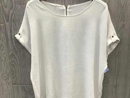 Blouse Short Sleeve By Maurices In White, Size: L Hot on Sale