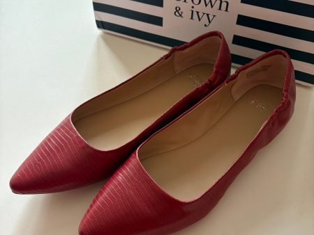 Shoes Flats By Crown And Ivy In Red, Size: 10 Sale