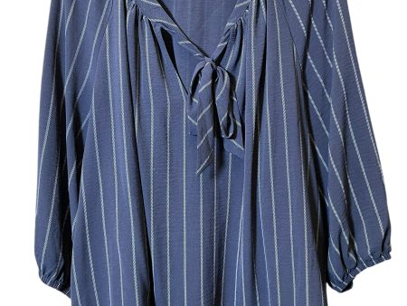 Top 3 4 Sleeve By Clothes Mentor In Striped Pattern, Size: 3x Online now