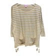 Elba Tunic Sweater Designer By Lilly Pulitzer In Heathered Coastal Shell Stripe, Size: XS Fashion