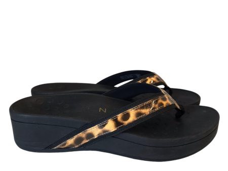 SANDALS FLIP FLOPS by VIONIC In ANIMAL PRINT, Size: 7 For Cheap