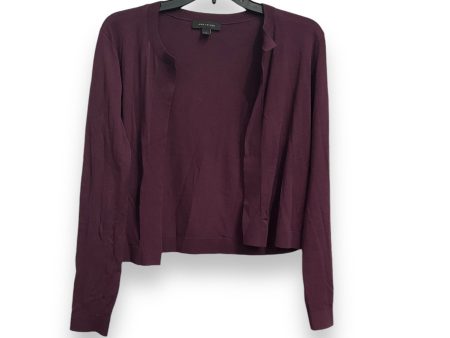 Cardigan By Ann Taylor In Purple, Size: S on Sale