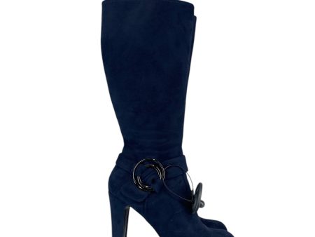 Boots Knee Heels By Impo In Navy, Size: 8 Sale