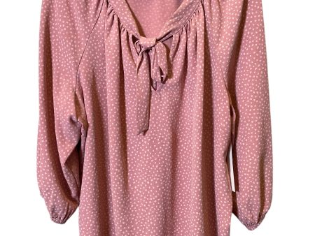 Top 3 4 Sleeve By Clothes Mentor In Pink, Size: 2x Discount