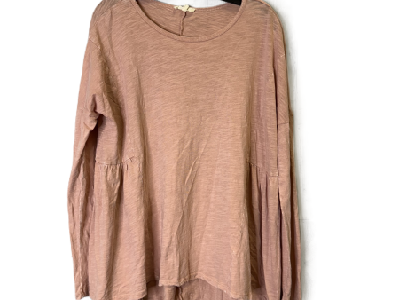 Top Long Sleeve Basic By Easel In Pink, Size: M For Cheap