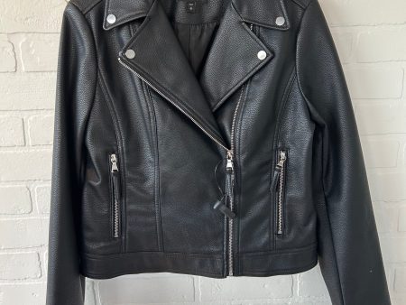 Jacket Moto By Express In Black, Size: M on Sale