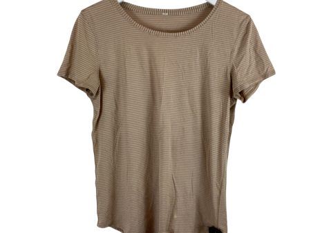 Athletic Top Short Sleeve By Lululemon In Cream, Size: S Sale