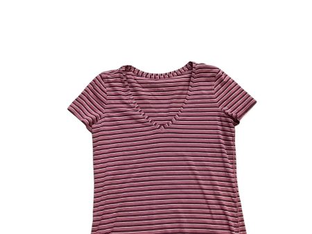 Athletic Top Short Sleeve By Lululemon In Pink & Purple Online now