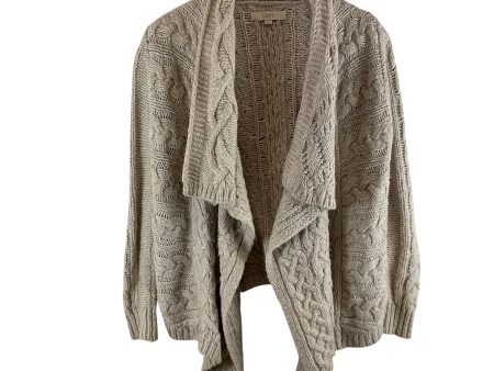 Sweater Cardigan By Loft In Cream, Size: Xs on Sale