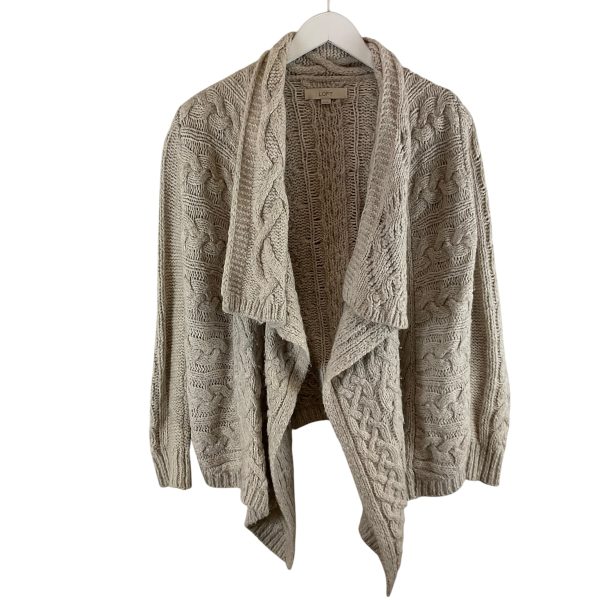 Sweater Cardigan By Loft In Cream, Size: Xs on Sale