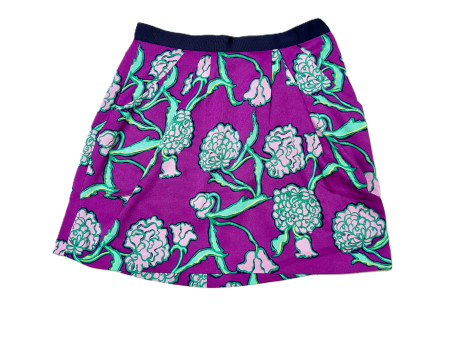 Skirt Designer By Lilly Pulitzer In Green & Purple, Size: 8 Cheap