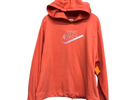 Sweatshirt Hoodie By Nike Apparel In Orange, Size:Xl For Sale