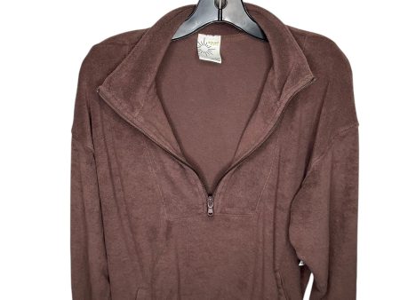 Jacket Fleece By Aerie In Brown, Size: M Supply