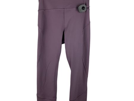 Athletic Capris By Lululemon In Purple, Size: 4 Online now