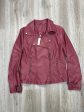 Jacket Moto By Max Studio In Maroon, Size: L Hot on Sale