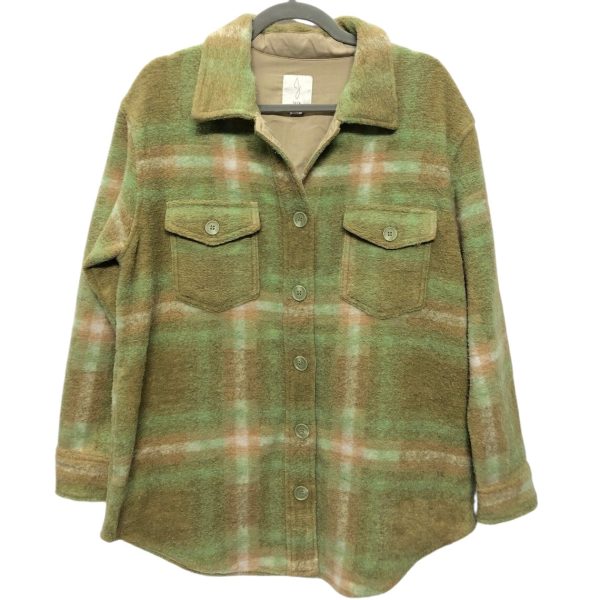 Jacket Shirt By Joie In Green, Size: M Online