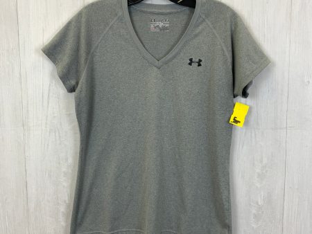 Athletic Top Short Sleeve By Under Armour In Grey, Size: M Supply