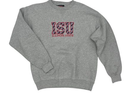 Athletic Sweatshirt Crewneck By Soffe In Grey, Size:L For Cheap