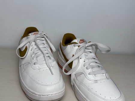 Shoes Sneakers By Nike In White & Yellow, Size: 9.5 Online Hot Sale