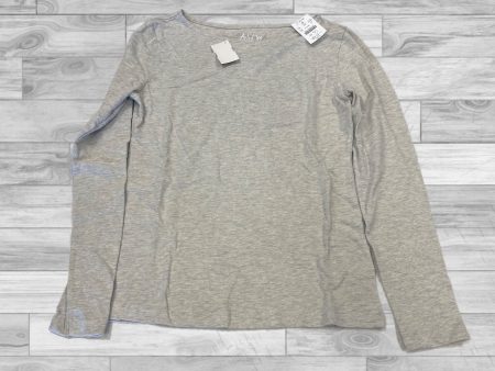 Top Long Sleeve Basic By J. Crew In Grey, Size: S For Sale