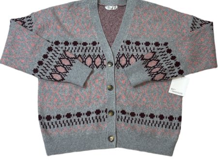 New! Sweater Cardigan By 89th And Madison In Grey, Size: Xl Online Sale