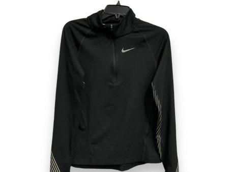 Athletic Top Long Sleeve Collar By Nike Apparel In Black, Size: Xs on Sale