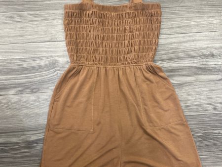 Romper By Zenana Outfitters In Brown, Size: M For Discount